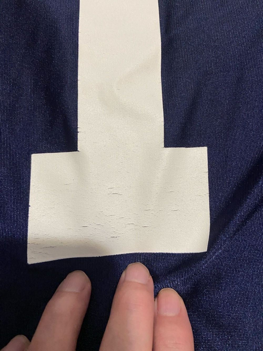 Under Armour Navy and Orange Auburn #1 Football Jersey - Picture 6 of 6